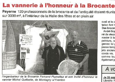 Invité d'honneur brocante de Payerne